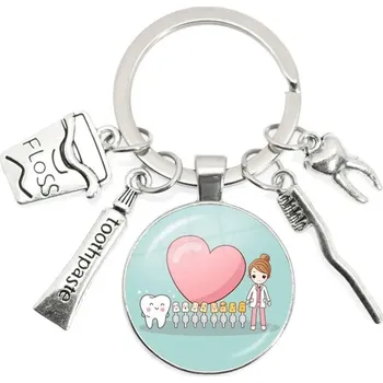 Roztomilá klíčenka nejen pro zubaře | klíčenka, dárek pro zubaře - 21