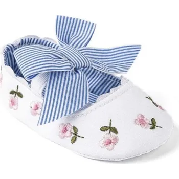 Dětská móda Dívčí baleríny se stuhou bílá 6-12 měsíců