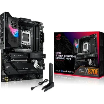 Základní deska ASUS MB Sc AM5 ROG STRIX X870E-E GAMING WIFI, AMD X870, 4xDDR5, 1xHDMI, 2xUSB4, WiFi