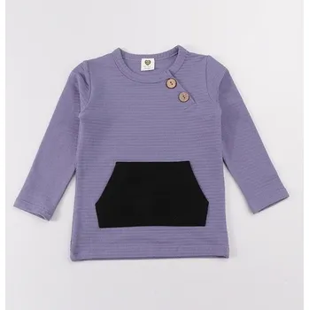 Dětské tričko s dlouhým rukávem T2512 světle fialová 8