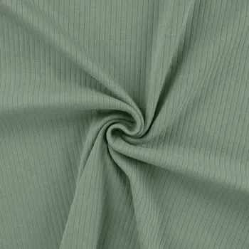 Úplet žebrovaný široký, mátová 220 (E) (Široký žebrovaný úplet z Holandska)