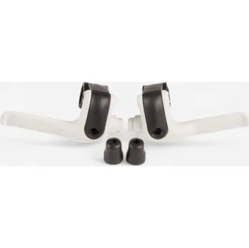 Brzdová páka BTWIN Brzdová páčka Stop Easy V-Brake bílá BÍLÁ