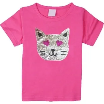 Dívčí tričko s kočkou J465 3 B
