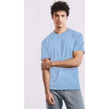 Pánské tričko Promodoro Pánské tričko s krátkým rukávem z ultra silné bavlny Barva: Modrá světlá, Velikost: XS