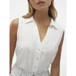 Vero Moda dámská lněná košile Mymilo smetanová Velikost: M