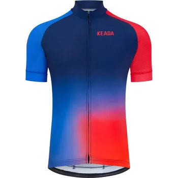 Cyklistické oblečení KEADA SPORTS Pánský cyklistický dres s krátkým rukávem Jekyll One S MODRÁ|ČERVENÁ