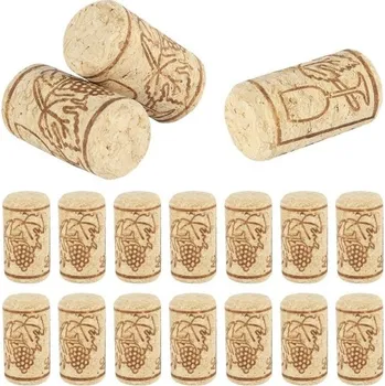 Korkové zátky na víno s potiskem 100 ks