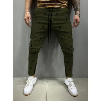 Pánské kalhoty Pánské kalhoty A3127 armádní zelená S