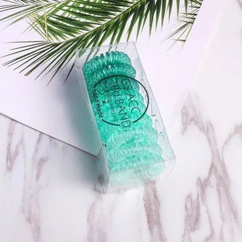 Gumičky do vlasů - 9 ks tyrkysová