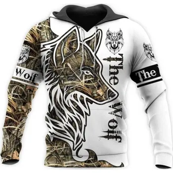 Pánská mikina Pánská mikina s vlkem F90 3XL 1