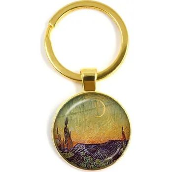 Klíčenka s motivem Van Gogh děl | stylová klíčenka, přívěsek na klíče - 29