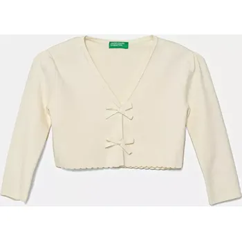 Dámský svetr Dětský kardigan United Colors of Benetton béžová barva, 1W25G600F 1W25G600F.P.Seasonal 01X, vel. 90