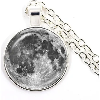 Náhrdelník Měsíční náhrdelník s úplňkem | měsíční šperk, přívěsek - Úplněk