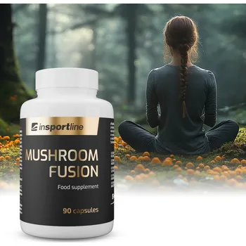 Přírodní produkt inSPORTline Wellness směs hub MushroomFusion, 90 kapslí