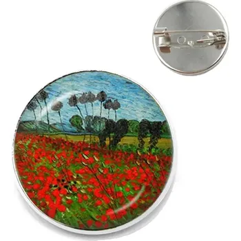 Brož Van Gogh umělecká díla brož | umělecký špendlík, módní brož - 5 , 25 mm