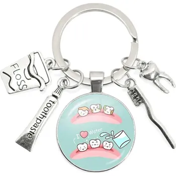 Roztomilá klíčenka nejen pro zubaře | klíčenka, dárek pro zubaře - 23
