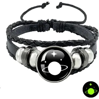 Náramek Měsíc/slunce náramek pro páry vintage styl | vícevrstvý náramek, kožený náramek - 29