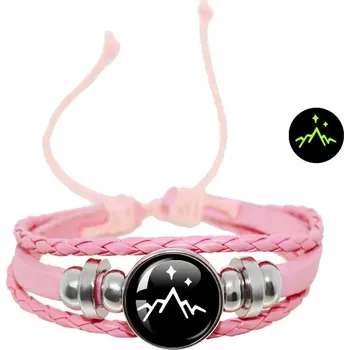 Náramek Měsíc/slunce náramek pro páry vintage styl | vícevrstvý náramek, kožený náramek - 10