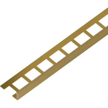ACARA EX1/SP1 EXCELLENT ukončovací lišta L, nerez V2A RAL1036 perleťová zlatá lesklá, 10 mm, 2,5 m AAELC 100-RAL1036