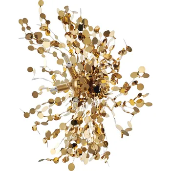 Nástěnné svítidlo Nástěnné svítidlo MONETTI zlaté 40 cm moderní do obýváku a ložnice Step into Design