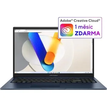 Notebook ASUS NTB Vivobook 15 (X1504VA-NJ2648W), i5-1334U, 15,6" 1920x1080, 16GB, 1TB SSD, Iris X, W11 Home, Quiet Blue
