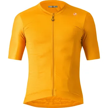 cyklistický dres CASTELLI - dres Espresso oranžová 3XL
