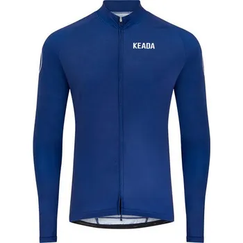 Pánské tričko KEADA SPORTS Dámský cyklistický dres Essential s dlouhým rukávem XL MODRÁ