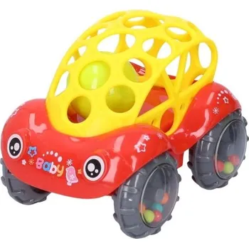 Wiky Auto chrastítko 6m+ - červené