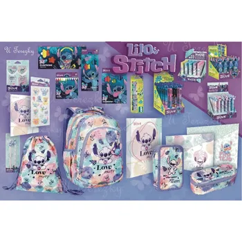Školní batoh Lilo and Stitch Zvýhodněná školní sada Lilo a Stitch Školní batoh Prime 16" pastel set 20 ks F025885/020/02