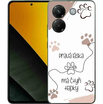 Pouzdro na mobilní telefon Gelový kryt mmCase na Xiaomi Poco M7 Pro 5G - psí motiv 1 bílé pozadí