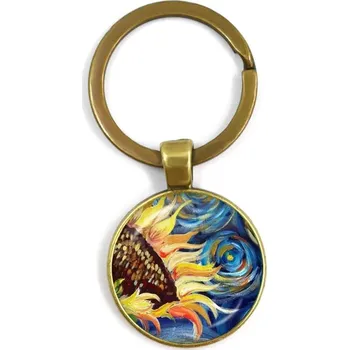 Klíčenka s motivem Van Gogh děl | stylová klíčenka, přívěsek na klíče - 36