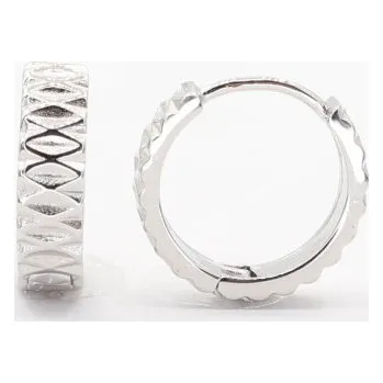 Náušnice Stříbrné náušnice kroužky