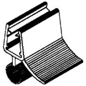 HOPA Spodní silikonový těsnící profil "s balónkem", na sklo 6-8mm, délka 1 bm BTW68LRECOA