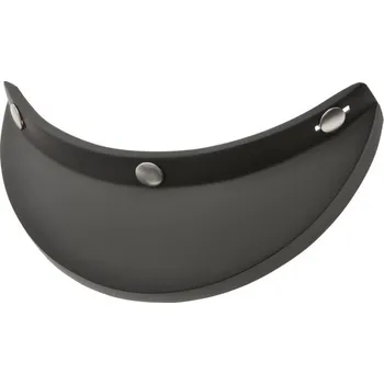 Helma na motorku krátký kšilt OLD SCHOOL (černý matný, s prolisem, univerzální pro otevřené přilby s upevněním na 3 druky)