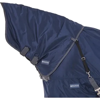 Deka pro koně BUSSE Krční díl Flexible Pro BUSSE, 100 g, navy/grey Délka zad: L