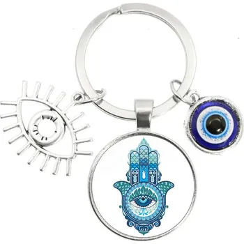 Ochranný přívěsek na klíče s modrým okem proti negativní energii | přívěsek, klíčenka - 14