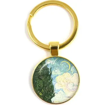 Klíčenka s motivem Van Gogh děl | stylová klíčenka, přívěsek na klíče - 20