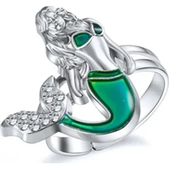 Prsten Prsten srdce měnící barvu podle nálady | náladový prsten, emoční šperk - 11