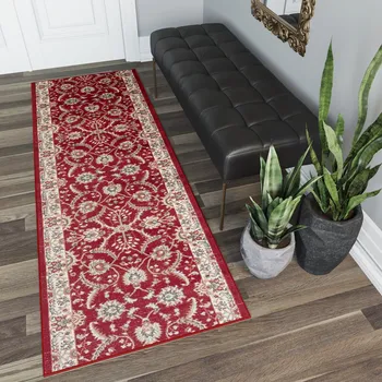 Koberec Běhoun na míru DUBAI - orient 1 - červený Rozměr koberce: 80 cm