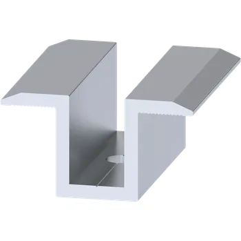 Hliníková středová svorka pro upevnění solárních panelů