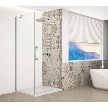 TRINITY CHROME obdélníkový sprchový kout 900x800mm, čiré sklo, pravé