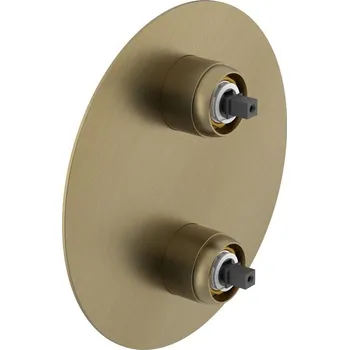 Vodovodní baterie ULTRAMIX tělo podomítkové sprchové baterie, 3 výstupy, otočný přepínač, zlato mat