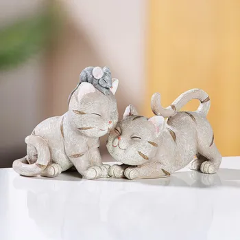 Gilde Dekorační figurka Kočičí přátelé s myškou 494359