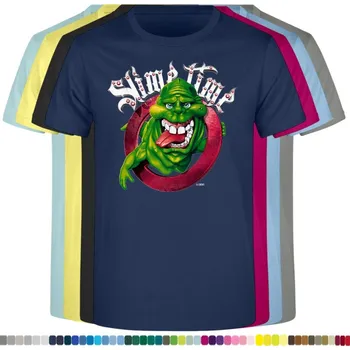 Pánské tričko panske-levne-bavlnene-tricko-digi-potisk-krotitele-duchu Barva: Denim - riflovina, velikost: M