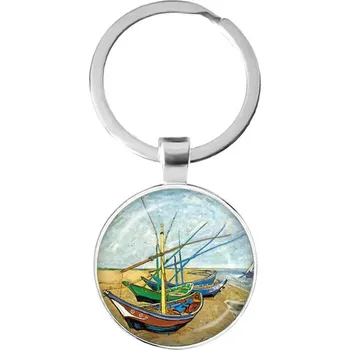 Klíčenka s motivem Van Gogh děl | stylová klíčenka, přívěsek na klíče - 16