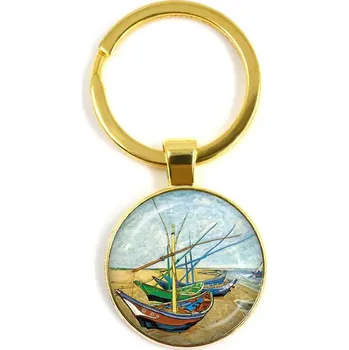 Klíčenka s motivem Van Gogh děl | stylová klíčenka, přívěsek na klíče - 17