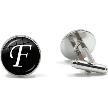 Manžetový knoflíček Pánské manžetové knoflíčky s písmenem | manžetové knoflíčky, pánské doplňky - 6
