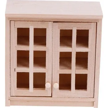 Doplněk pro panenku Dřevěná skříň pro panenku