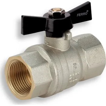 Vodovodní baterie Luxusní kulový plnoprůtočný kohout - motýlek MM 1"