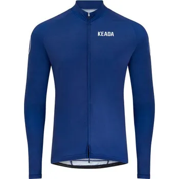 Pánské tričko KEADA SPORTS Pánský cyklistický dres Essential s dlouhým rukávem 2XL MODRÁ